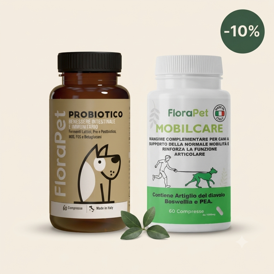 Bundle Mobilità + Digestione — MobilCare Articolazioni e Probiotico Cane