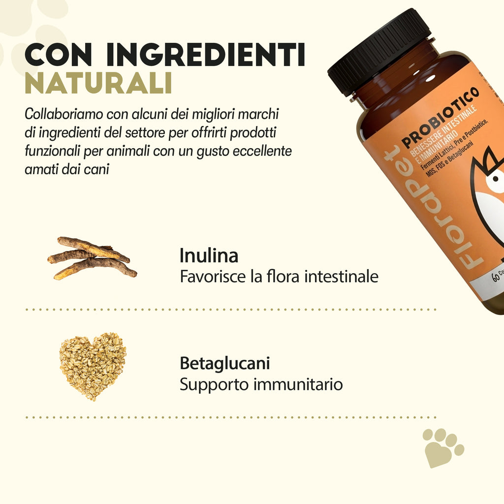 Probiotico per Cani — 60 Compresse