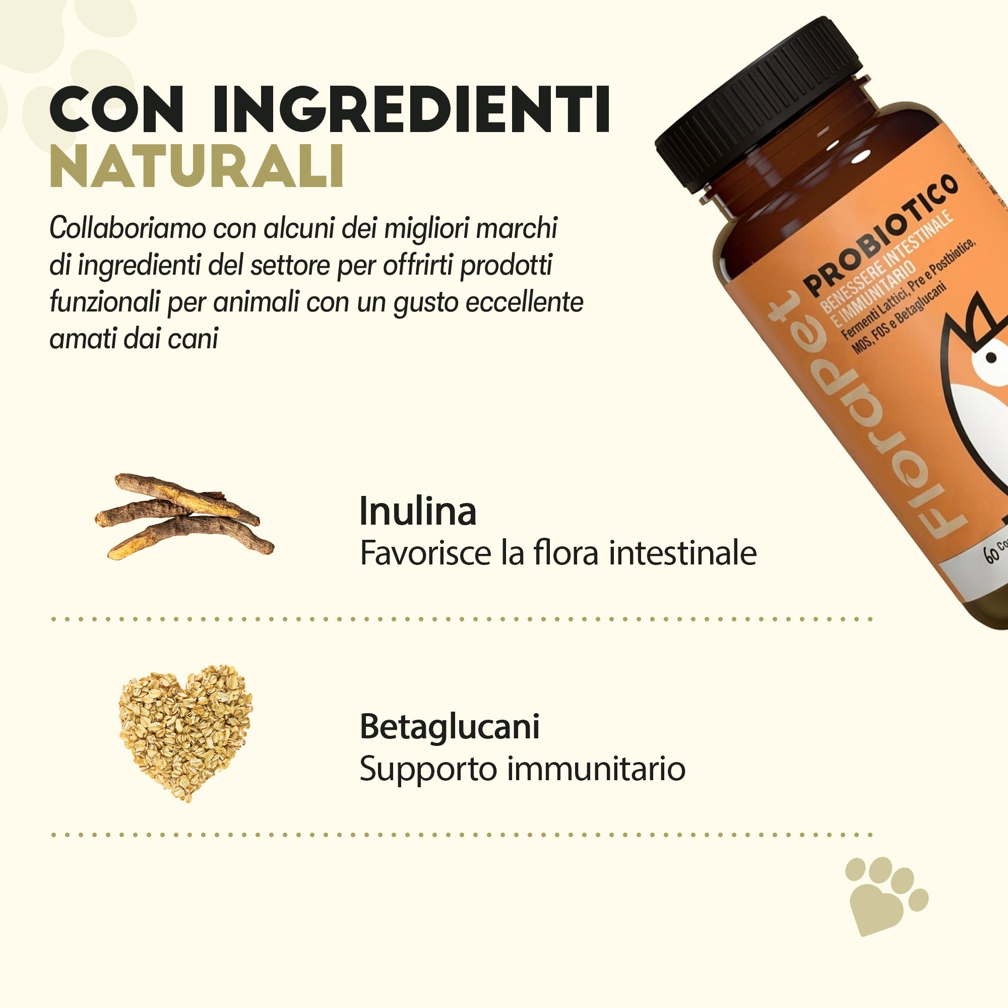 Probiotico per Cani — 60 Compresse